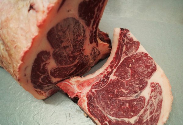 Rib-Eye-Steak, Hohe Rippe Steak Dry Aged