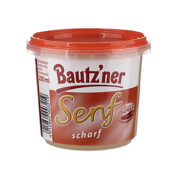 Bautzner Senf scharf 200ml