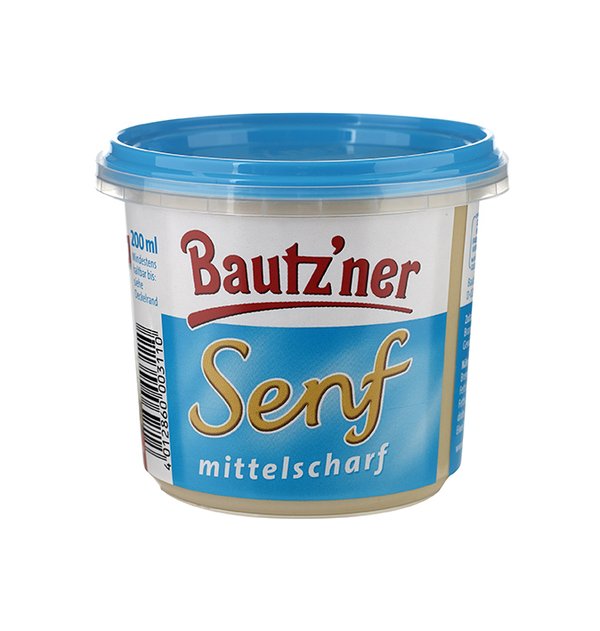 Bautzner Senf mittelscharf 200ml